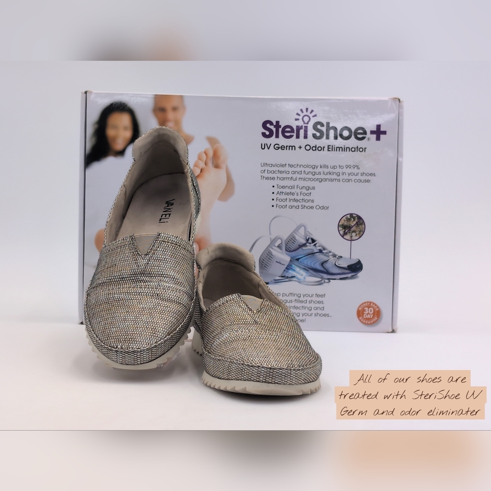 Vaneli Veve Neutral Camel Raffia Upper Beige Sz8M Women Textured Loafers - Picture 16 of 17